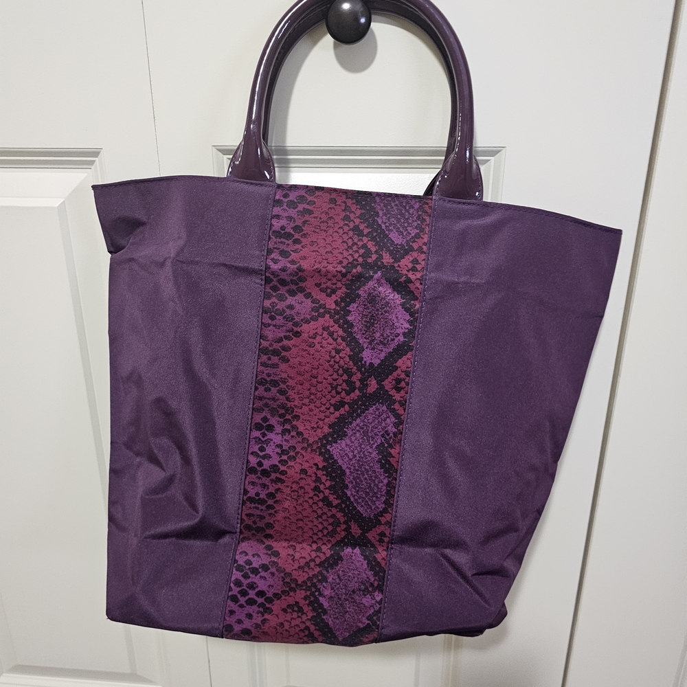 Estee Lauder Purple and Pink Pattern Tote